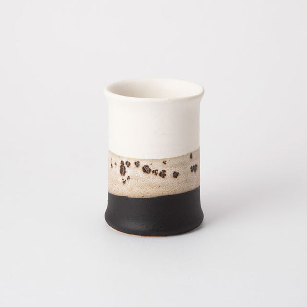 ゆこです。中川政七商店 tate mino Tsutsu Yunomi - Mino Ware, Two-Tone Black and White Glaze