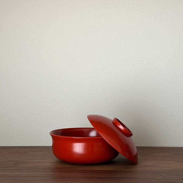 Antique lacquerware Bowl with lids #7 | Japanese Vintage
