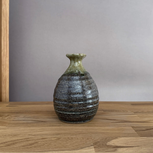 Akuryu Tokkuri sake bottle | Handmade Shigaraki Ware – ZAKKAsine
