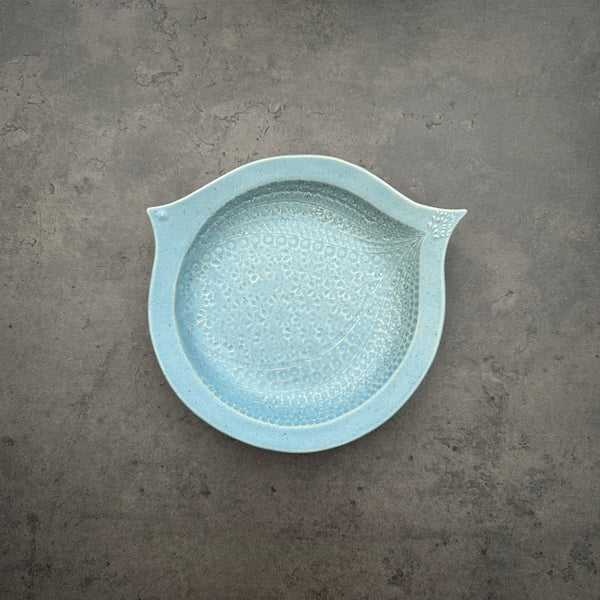 Blue Grey Bird dish M | On the Table | Yoshizawagama