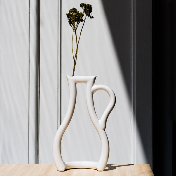 Japanese modern Flower vase 作家物　オブジェ STILL GREEN VASE | CERAMIC JAPAN – ZAKKAsine