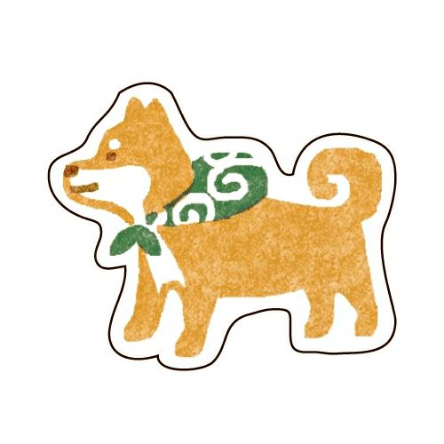 Shiba Washi paper stickers | Furukawashiko