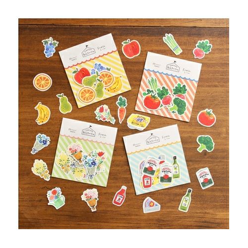 Vegetables Washi paper stickers | Furukawashiko