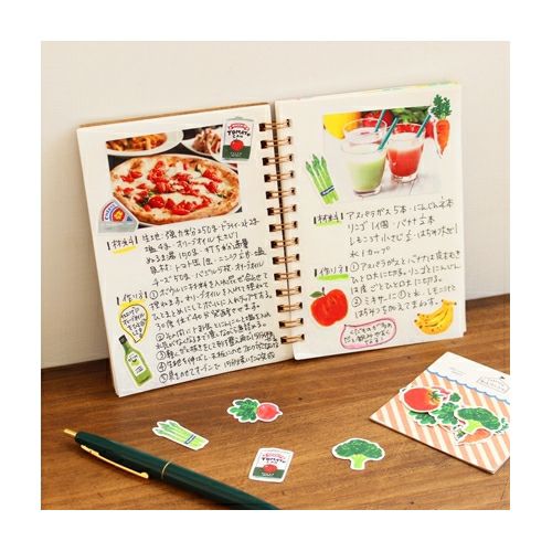 Vegetables Washi paper stickers | Furukawashiko