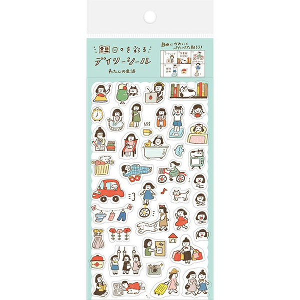 My biyori Life Clear Sticker  | Furukawashiko