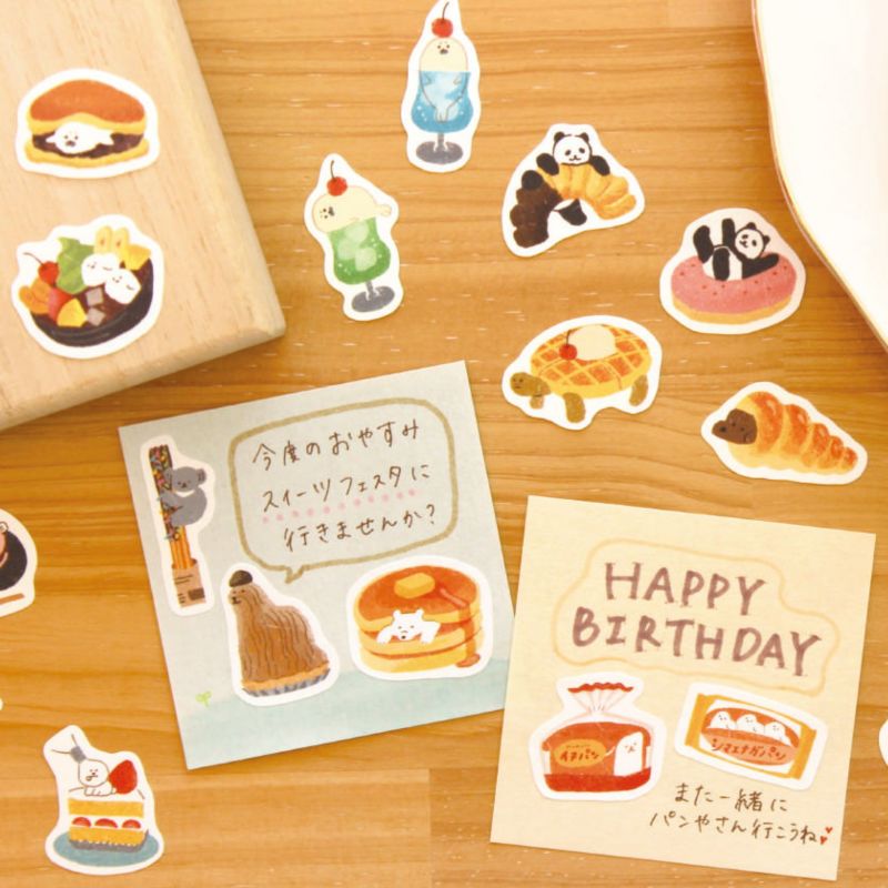 Sweets Washi paper stickers | Furukawashiko