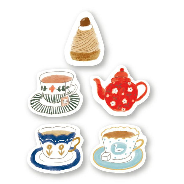 Tea Time Washi paper stickers | Furukawashiko