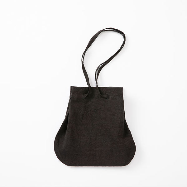 Drawstring Bag in Washed Linen | NAKAGAWA MASASHICHI SHOTEN