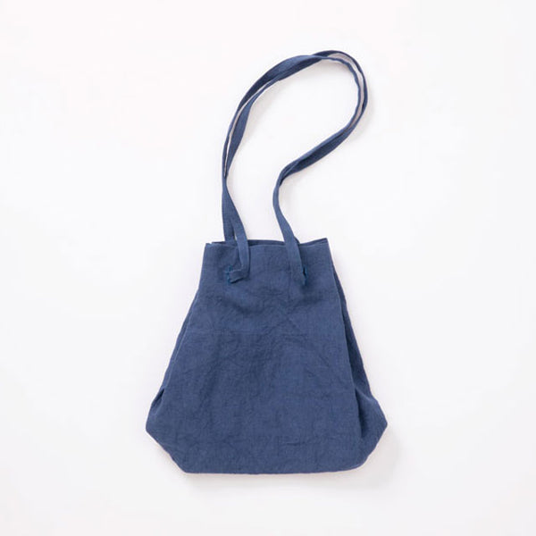 Drawstring Bag in Washed Linen | NAKAGAWA MASASHICHI SHOTEN