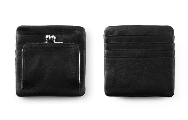 牛革のがま口札入れ Cowhide wallet