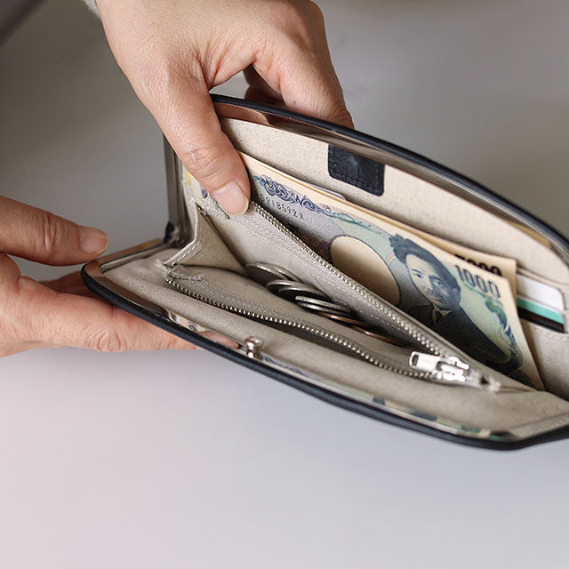 Waterproof Cowhide Kiss Lock Purse  | NAKAGAWA MASASHICHI SHOTEN
