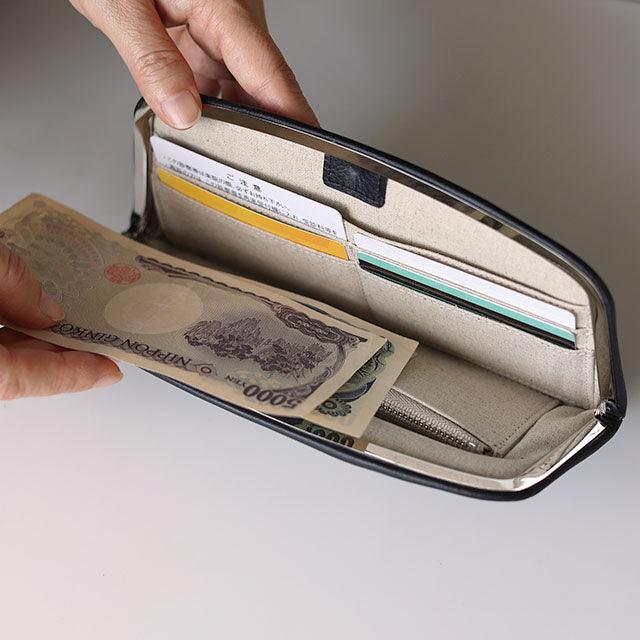 Waterproof Cowhide Kiss Lock Purse  | NAKAGAWA MASASHICHI SHOTEN
