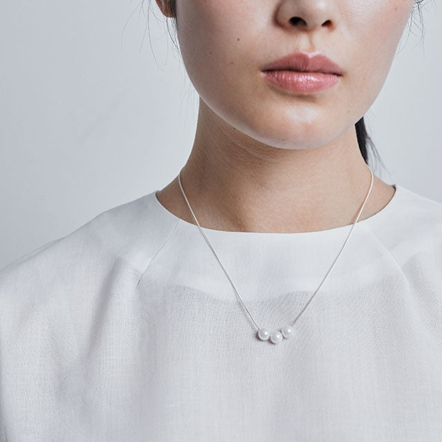 Genuine pearl and cherry blossom necklace | NAKAGAWA MASASHICHI SHOTEN