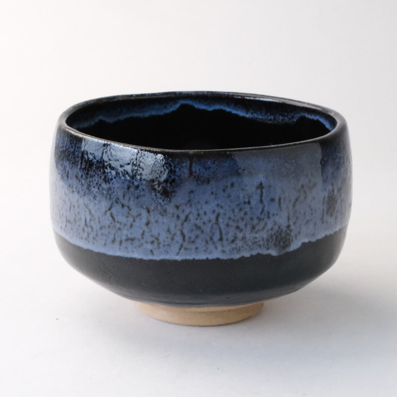 Minoyaki  Matcha Bowl | Blue/Black