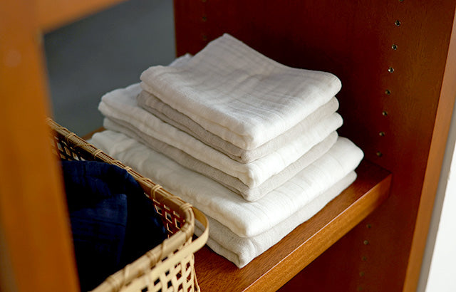 Snow-Washed Four-Layer Gauze Face Towel | NAKAGAWA MASASHICHI SHOTEN
