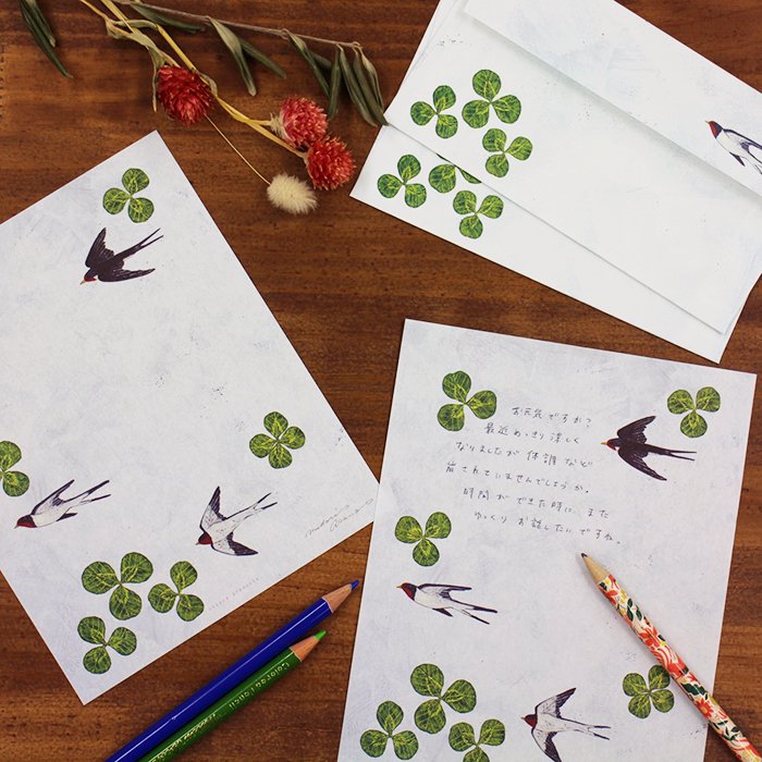 swallows letter set  | Midori Asano