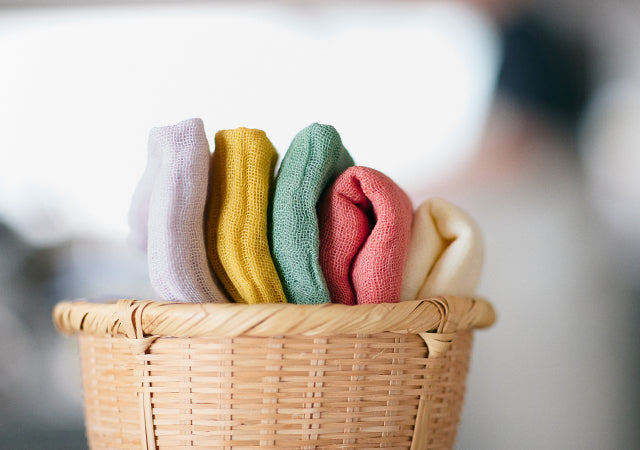 Hanafukin Kitchen Towel in colour Gentian | NAKAGAWA MASASHICHI SHOTEN