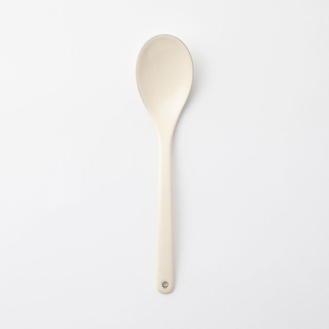 Smooth Enamel Spoon – Large | Nakagawa Masashichi shoten