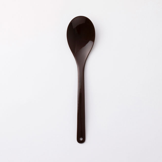 Smooth Enamel Spoon – Large | Nakagawa Masashichi shoten