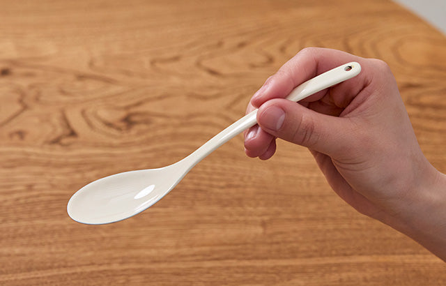 Smooth Enamel Spoon – Large | Nakagawa Masashichi shoten