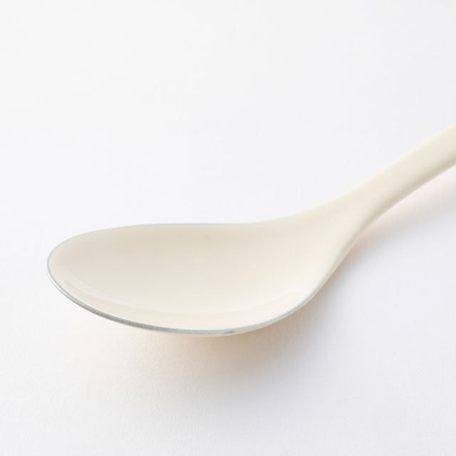 Smooth Enamel Spoon – Large | Nakagawa Masashichi shoten