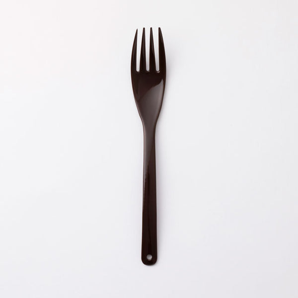 Smooth Enamel Fork – Large | Nakagawa Masashichi shoten