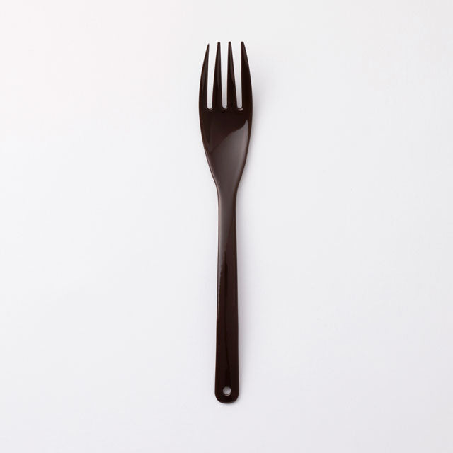 Smooth Enamel Fork – Large | Nakagawa Masashichi shoten