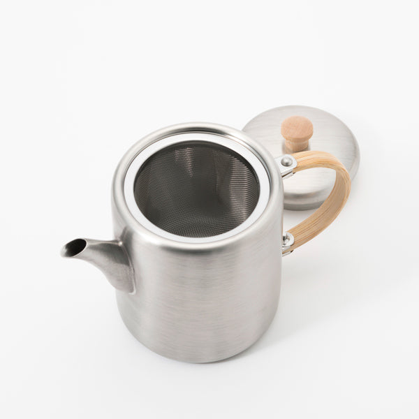 Black Piment STRAIGHT TEA POT -   Side handle  | KOBO AIZAWA