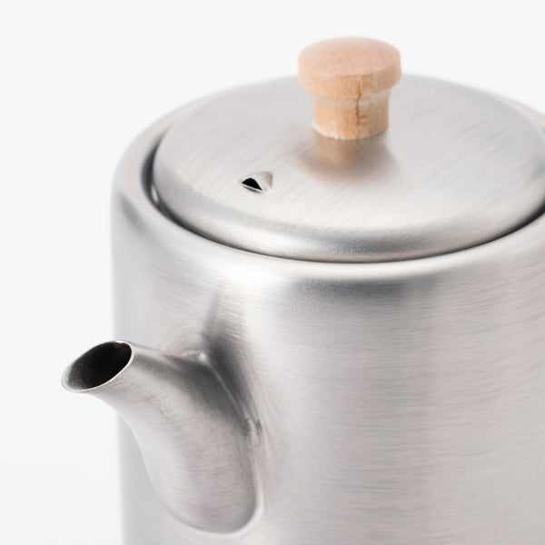 Black Piment STRAIGHT TEA POT -   Side handle  | KOBO AIZAWA