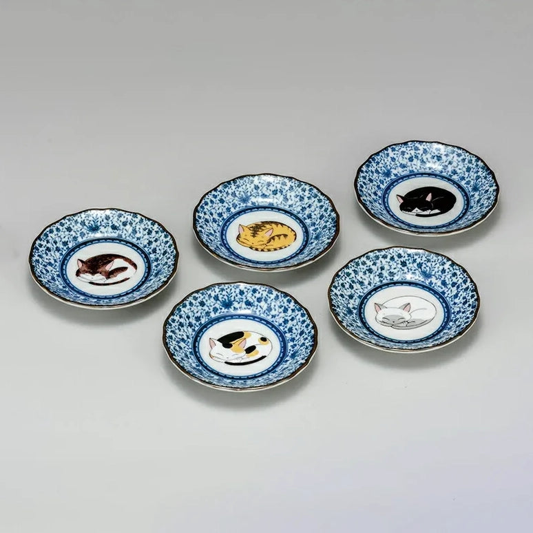 Kutani Cat Plate