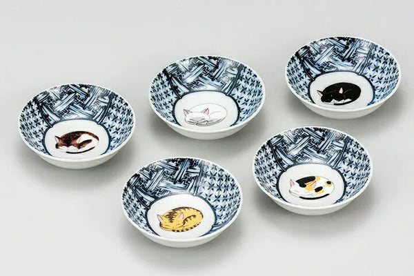 Kutani small bowl set of 5