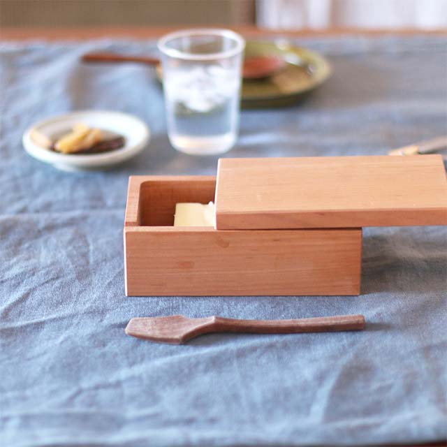Cherry Wood Yamazakura Butter Case| Nakagawa masashichi shoten