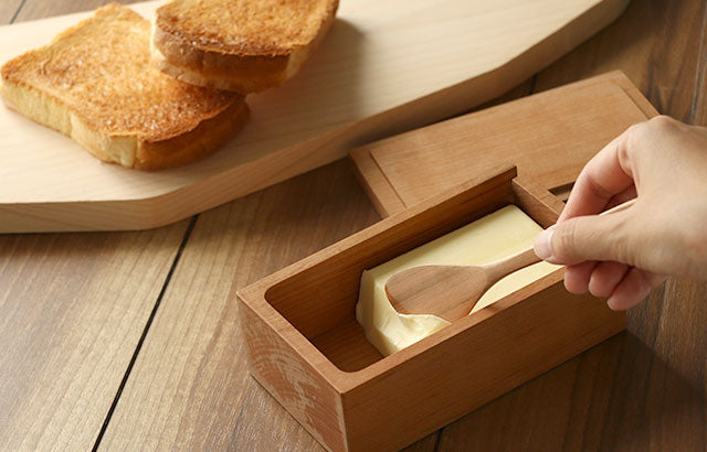 Cherry Wood Yamazakura Butter Case| Nakagawa masashichi shoten