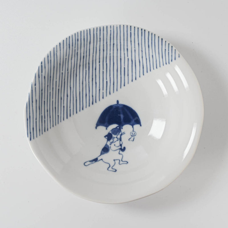 SHICHITA Cat 16.5cm Shallow Bowl – Tokusa