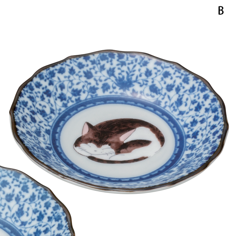 Kutani Cat Plate