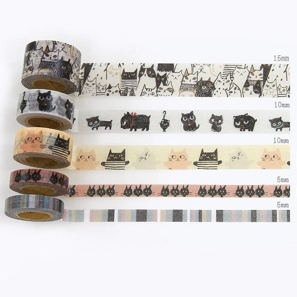 Neko Cat washi tape Set