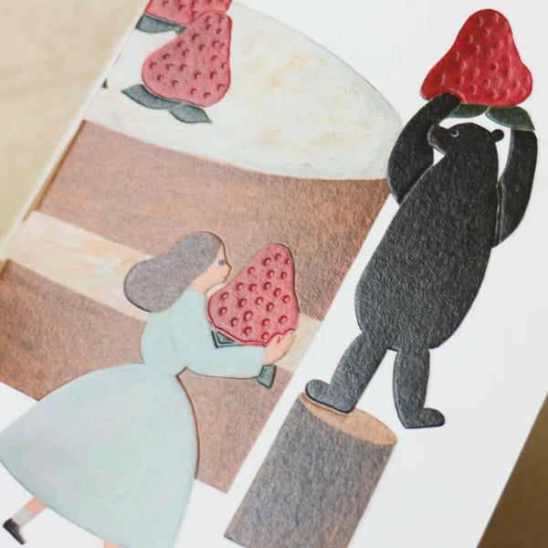 Birthday Card Strawberry Cake | necktie