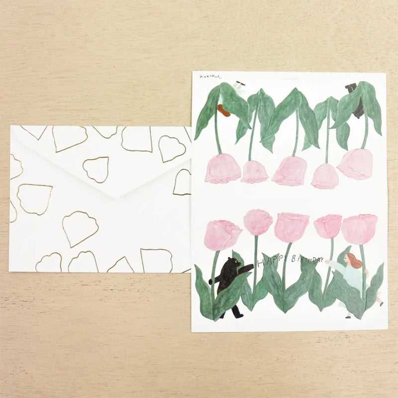 Birthday Card Tulip | necktie