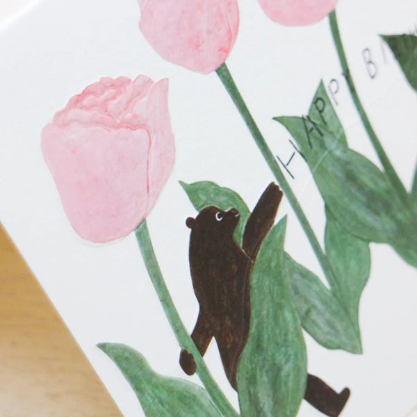 Birthday Card Tulip | necktie