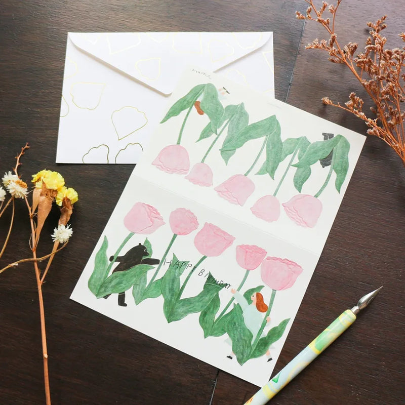Birthday Card Tulip | necktie