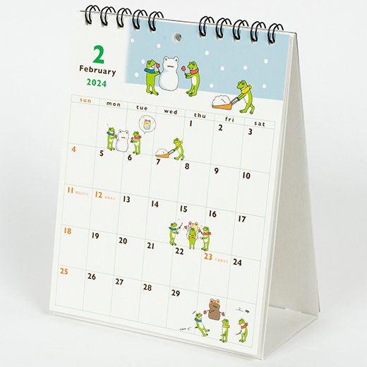 2024 Desk Calendar Frog Time