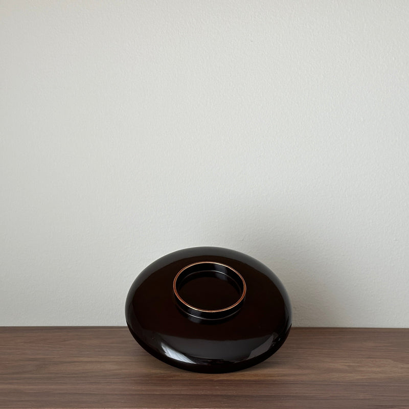 Antique lacquerware Bowl with lid #2 | Japanese Vintage