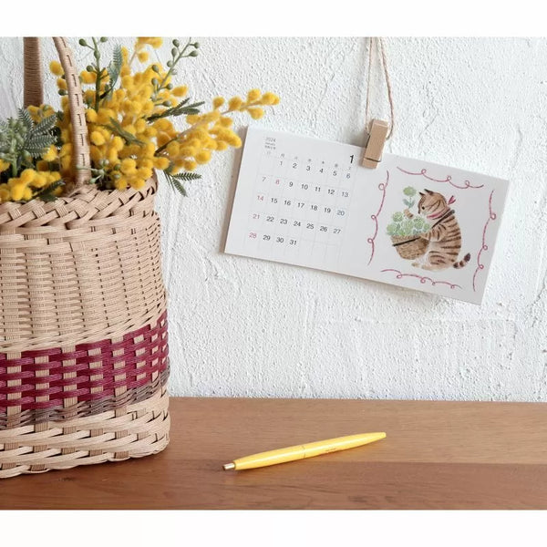 2024 calendar Japanese style | Animals