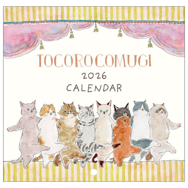 2026 TOCOROCOMUGI Wall Calendar