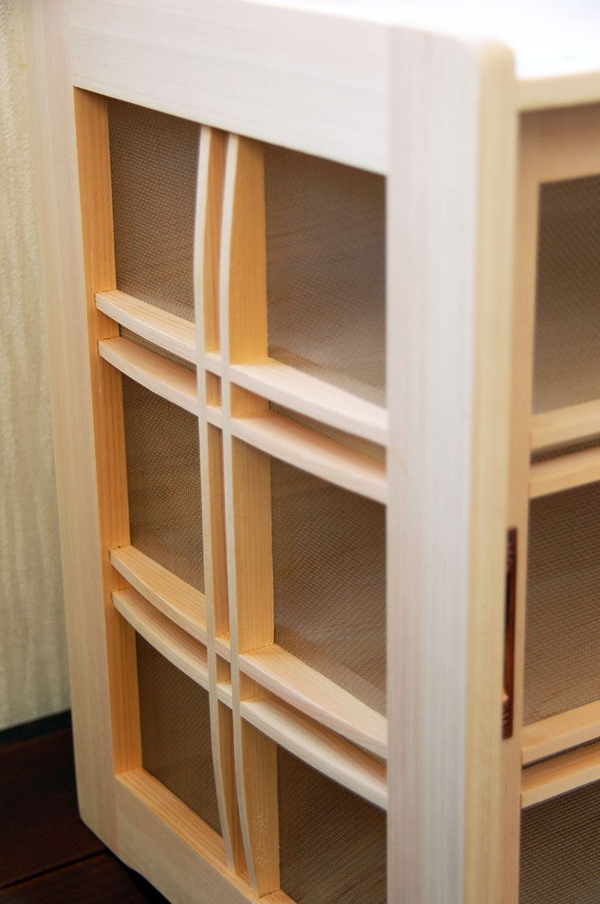 Hinoki storage cabinet | Sliding door