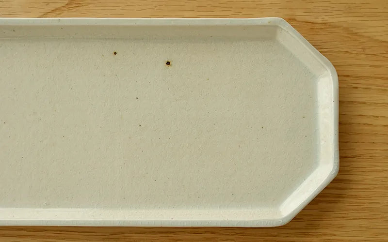 Shigaraki ware fish plate