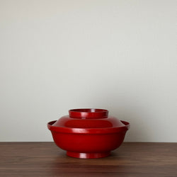 Antique lacquerware Bowl with lids #6 | Japanese Vintage