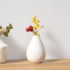 Petit dry flower vase | white #05