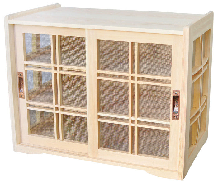 Hinoki storage cabinet | Sliding door