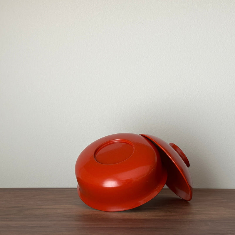 Antique lacquerware Bowl with lids #7 | Japanese Vintage